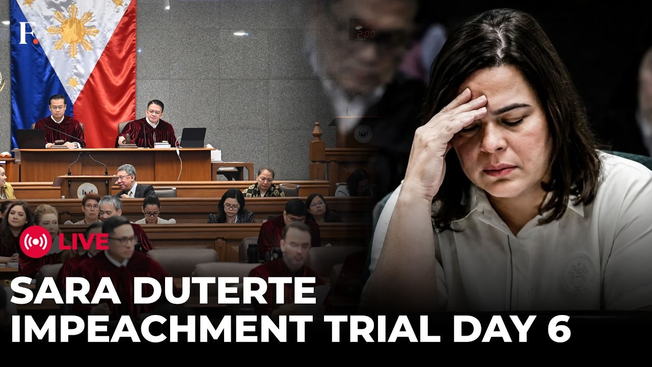 Sara Duterte Impeachment Trial LIVE: Philippines Senate Hearing Day 6