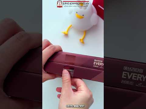 Video Mở Hộp Nước Tinh Chất Địa Sâm Jung Kwan Jang (홍삼정) Everytime Limited 10ml X 30 Gói 