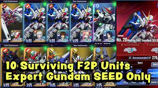 10 Surviving F2P Units | Gundam SEED Eternal Road Expert Difficulty (SD G Generation Eternal)