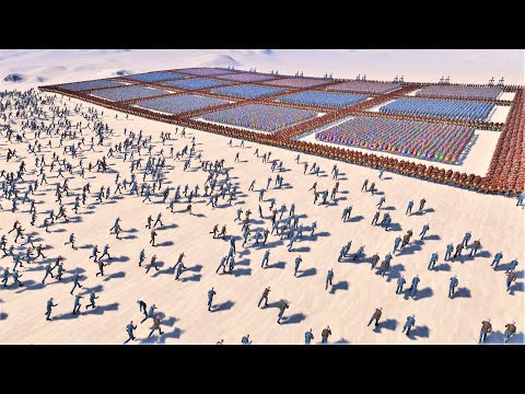 Terrifying Zombie Horde VS  Romans, Heavy Knights, Spartans, Archers & Catapults - Battle Simulator