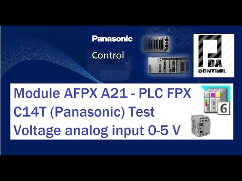 Module AFPX A21 (ADC) - PLC  (Panasonic)  FPX C14TTest Voltage analog input 0-5 V : PDAControl