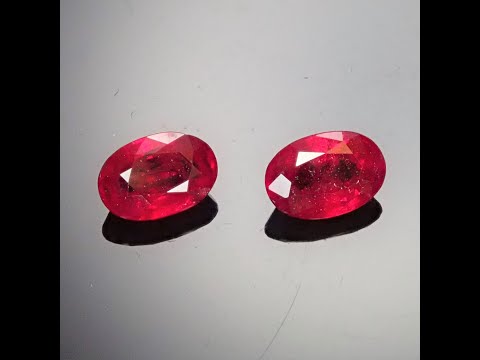 6x4mm Ruby Pair Lot#9246
