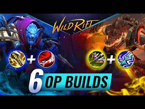 6 OP ITEM BUILDS on Patch 2.2C - Wild Rift (LoL Mobile)