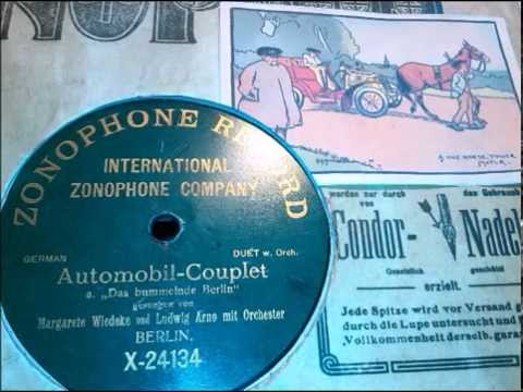 Margarete Wiedecke und Ludwig Arno im Duett: "Automobil Couplet"