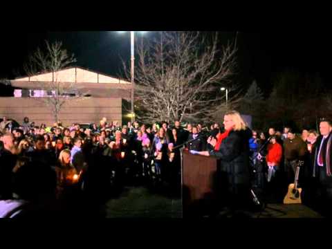 Vigil for 7-year-old shooting victim Emma Watson Nowling