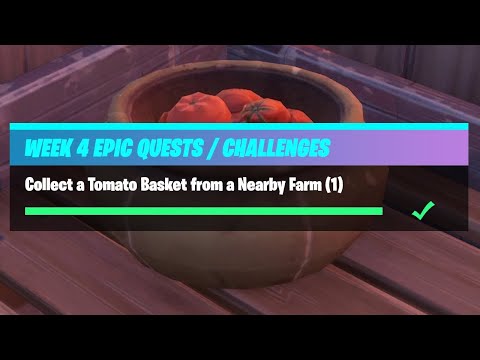 Fortnite - Epic Quest - Collect A Tomato Basket From A Nearby Farm