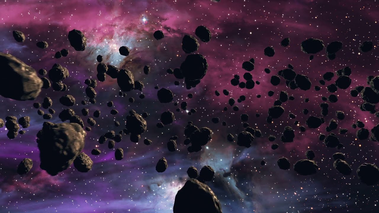 Asteroids Space I 4K Background