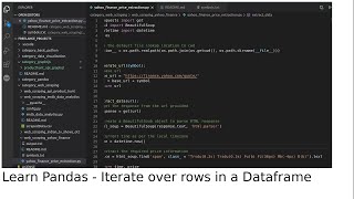 Learn Pandas - Iterate over rows in a Dataframe