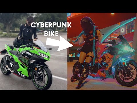 MONSTER FAIRINGS CYBERPUNK MOTORCYCLE | Kawasaki Ninja 400
