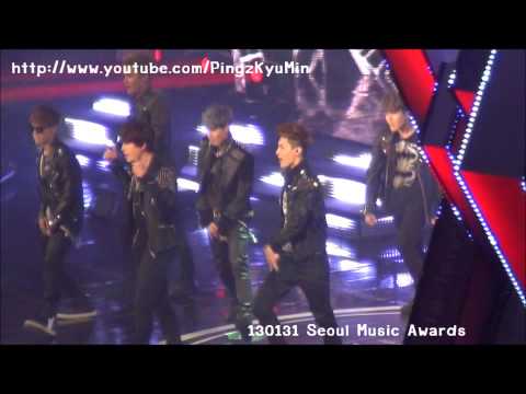 130131 Super Junior - Sexy, Free & Single & BREAK DOWN @ Seoul Music Awards [ Sungmin Focus ]