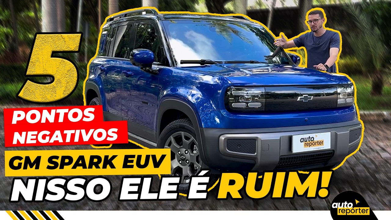 5 Pontos Negativos do Chevrolet Spark EUV Elétrico. Vale A Pena?