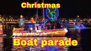 Annual Holiday Boat Parade in Marina Del Rey California