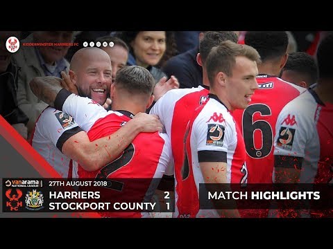 Match Highlights: Harriers 2-1 Stockport County 27/18/18