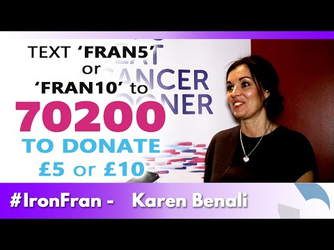 #IronFran Launch Event - Interview with Karen Benali - Cancer Research