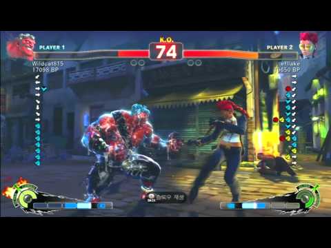 SSF4 Rank Match  Wildcat815 (HK)  vs  efllake (VI)