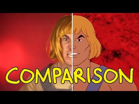 He-Man Live Action Intro - Homemade Side by Side Comparison Video