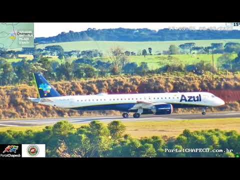 Decolagem do AZU4348 de XAP (Chapecó) para FLN ) Florianópolis - 09/09/2025