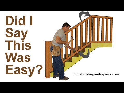 Easiest Way To Calculate Angles To Build Handrailing or Guardrailing - Stairway Construction Tips