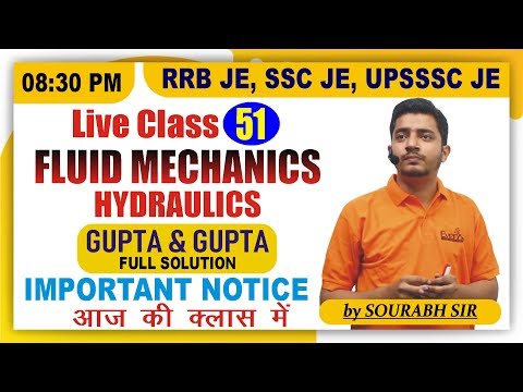 🔴 Live Class #51 | Gupta & Gupta | RRB JE | SSC JE | UPSSSC JE | Civil Engineering | by Sourabh Sir Video