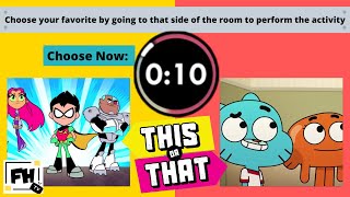 This or That! | Kids Workout | Family Workout | Roblox Fitness | PE Distance Learning | Open Physed