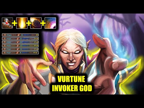 🔥 INVOKER GOD - Vurtune - Rod Of Atos Combo - Dota 2 Pro Game Highlights