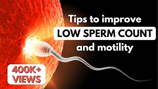 Tips to Improve Low Sperm Count and Motility| Dr Anjali Kumar | Maitri