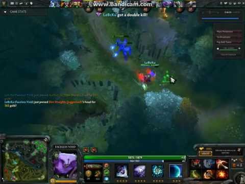 Faceless Void Sniper Defends Sniper and make Rampage