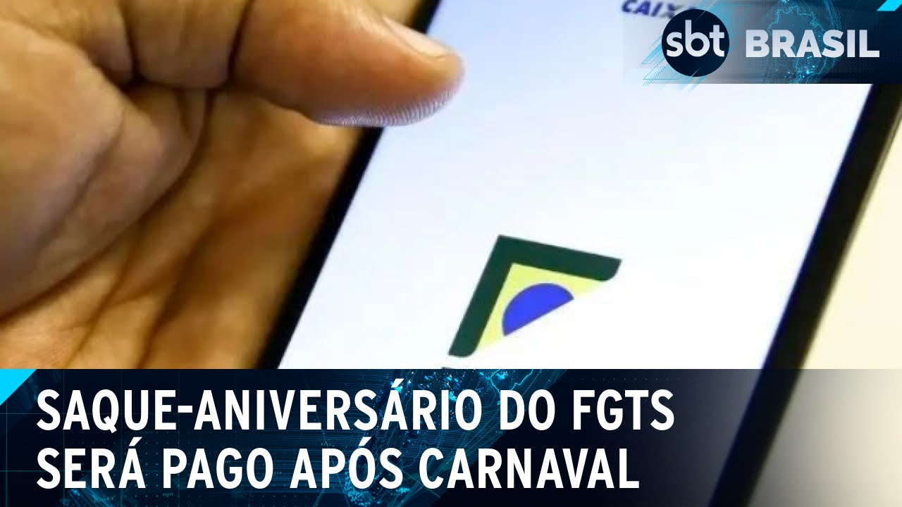 Caixa começa a pagar saque-aniversário do FGTS na quinta depois do Carnaval | SBT Brasil (26/02/25)