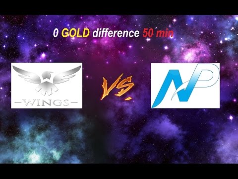 Wings vs Team NP - 0 GOLD difference 50 min