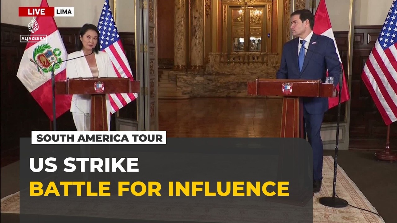 US strike on suspected drug vessel as Rubio targets China’s influence