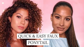 Faux Ponytail Protective Style! | Freetress Equal Yaki Ponytail P4/27