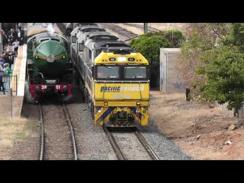 NR class freight runs by #3801 steam locomotive