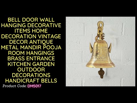 Multicolor brass,metal bell wall hanging, for home, size: st...