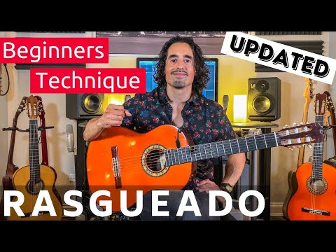 How to play RASGUEADO | 3 Finger | Flamenco Guitar Lesson (UPDATED)