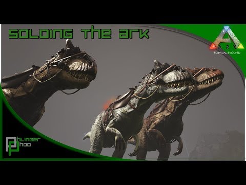 Soloing the Ark S4E44 - Triple Allosaurus Taming + New Metal refinery!