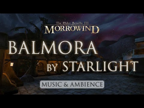 Balmora by Starlight | Peaceful Morrowind & Skyrim Music and Ambience | 3 Hours