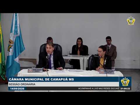 Sessão Ordinária - Dia 14/09/2026.
