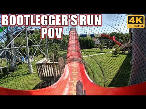 Bootlegger's Run POV (Front Row, 4K 60FPS), Splish Splash ProSlide Water Coaster | Non-Copyright