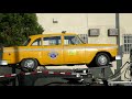 Checker Cab Taxi Paramount Studios Hollywood Los Angeles California USA October 2021