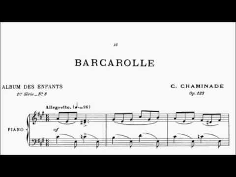 Con Brio Exam (CBE) Grade 4 Chaminade Op.123 No.8 Barcarolle Sheet Music