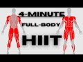 4 Minute Full Body HIIT Blast Weights Cardio Core Homeworkout Hiit Nfl