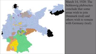 The Territorial Changes of Germany After World War I