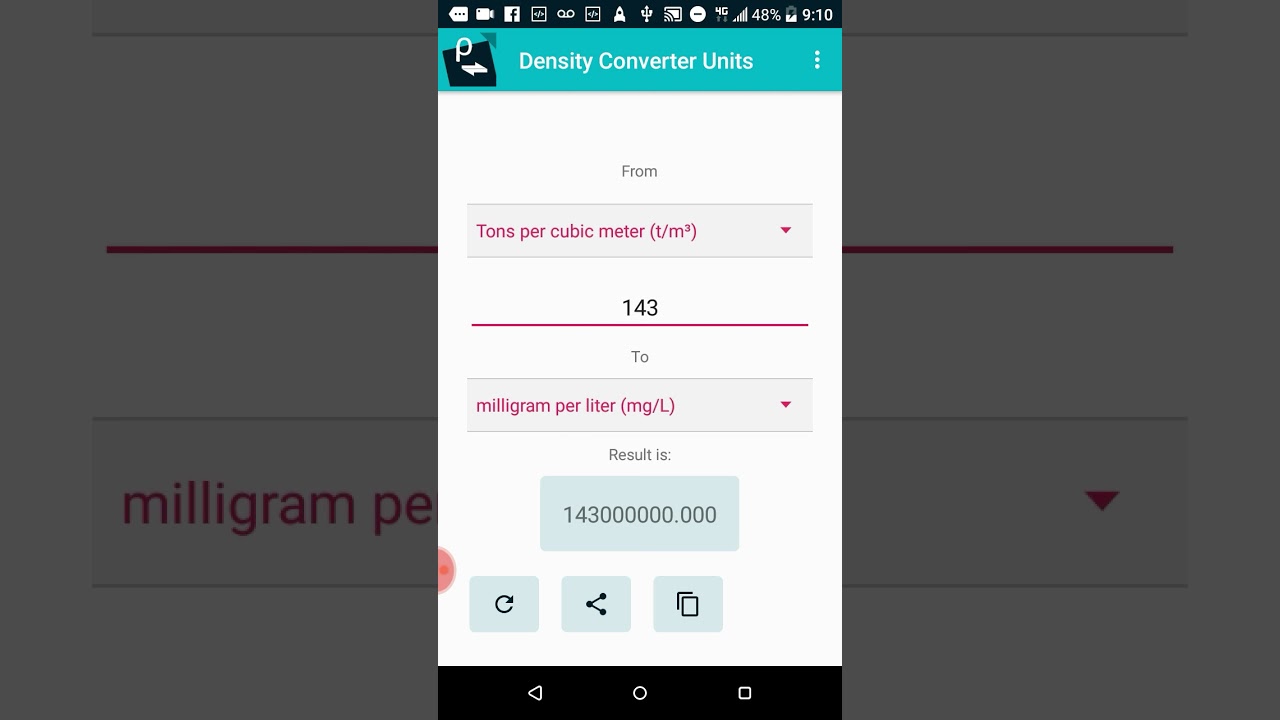 Density Converter Units