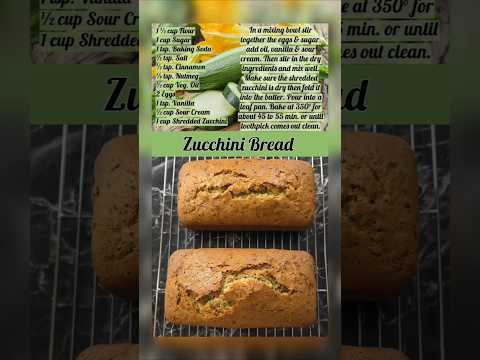 Amish HOMEMADE Zucchini Bread! 😋