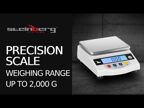 video - Precisionsvåg - 2000 g / 0,01 g - LCD