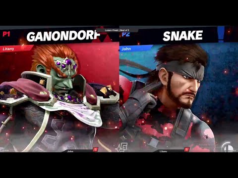Litany (Ganon) vs. John (Snake) - Losers Finals @ UpTilt #29