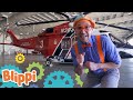 Blippi Explores a Firefighting Helicopter | Learn Machines for Kids | Educational Video for Toddlers