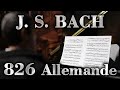 Johann Sebastian BACH: Allemande in C minor, Partita No. 2, BWV 826