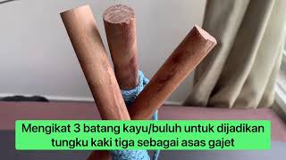 Ikatan Silang Tungku (Tripod Lashing) #ikatan #simpulan #talitemali