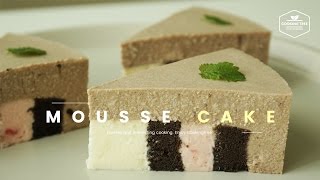 초코♡딸기♡크림치즈 무스케이크 만들기 : How to make Chocolate Cream Cheese Mousse cake : チーズケーキ -Cookingtree쿠킹트리